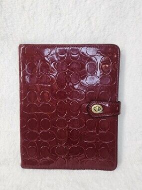 NWT Coach Red Patent Leather iPad Case